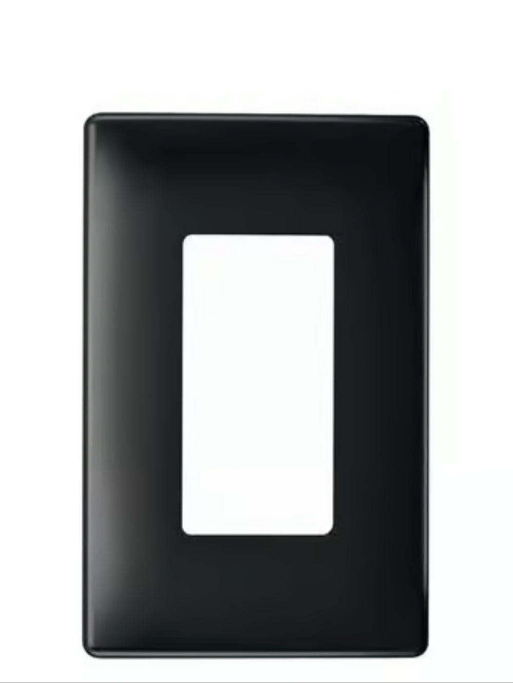 Legrand Radiant Black 1 gang Polycarbonate Screwless Wall Plate 1 each